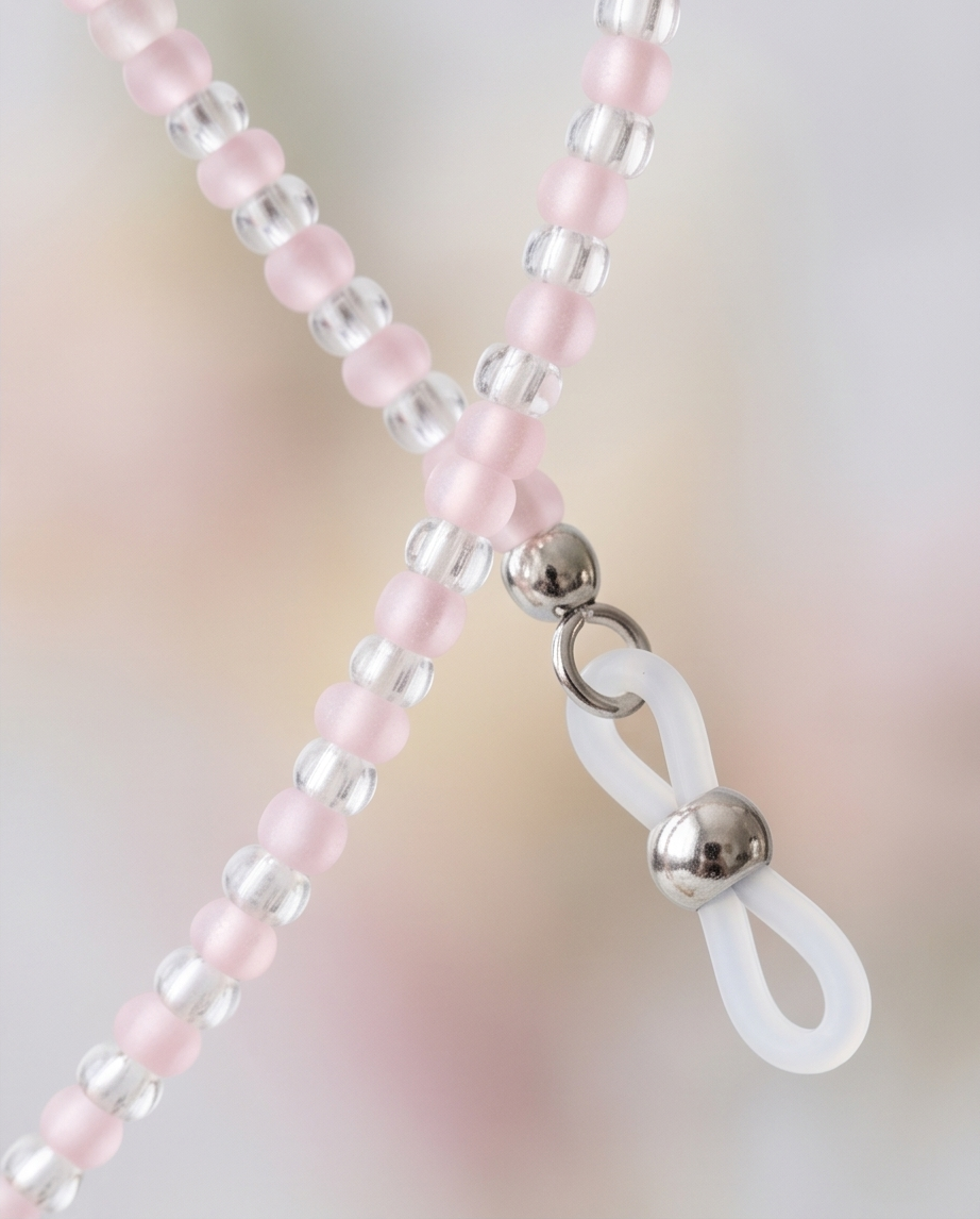 Rose Brillenkette